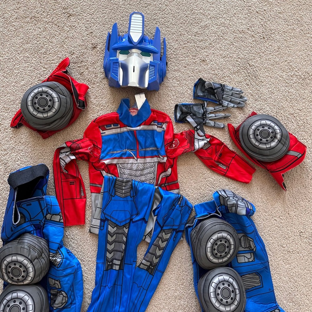 Disguise Transformers Optimus Prime Converting Costume Kids Halloween M 8-10 - Picture 11 of 15